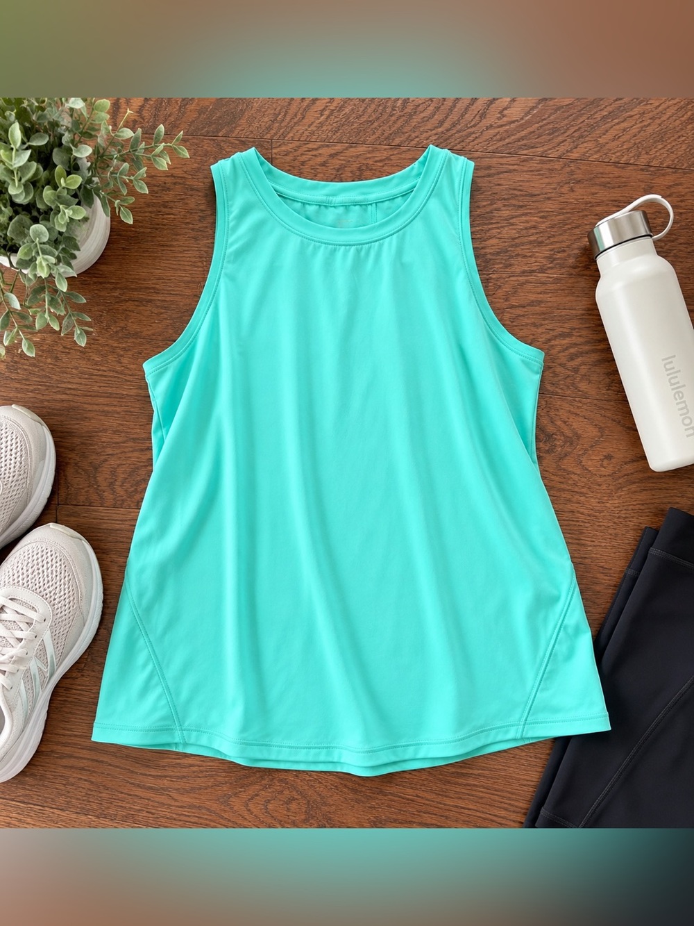 Women’s All in Motion teal workout tank, medium